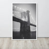 Black and White New York Framed Poster – Urban Elegance in Timeless Monochrome