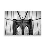 Crossing Brooklyn – Black & White Urban Poster