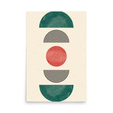 Emerging Circles – Mid-Century Modern Art Poster