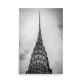 Empire State Grit – Edgy Black & White Empire State Building Poster (Unframed)