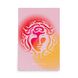 Medusa in Bloom – Mythical Medusa Poster (Unframed)