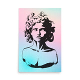 Medusa’s Gaze – Iridescent Medusa Art Poster (Unframed)