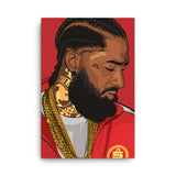 Nipsey Hussle Legacy – A Vibrant Tribute Canvas Print