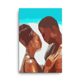 Ocean of Love – African American Couple Canvas