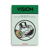 Vision: See the Win – Monopoly Motivational Canvas Print