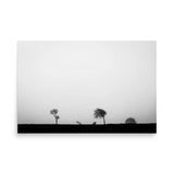 Windswept Trees – Black and White Poster Minimalist