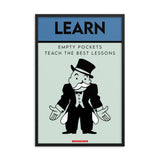Monopoly Learn Poster Framed poster